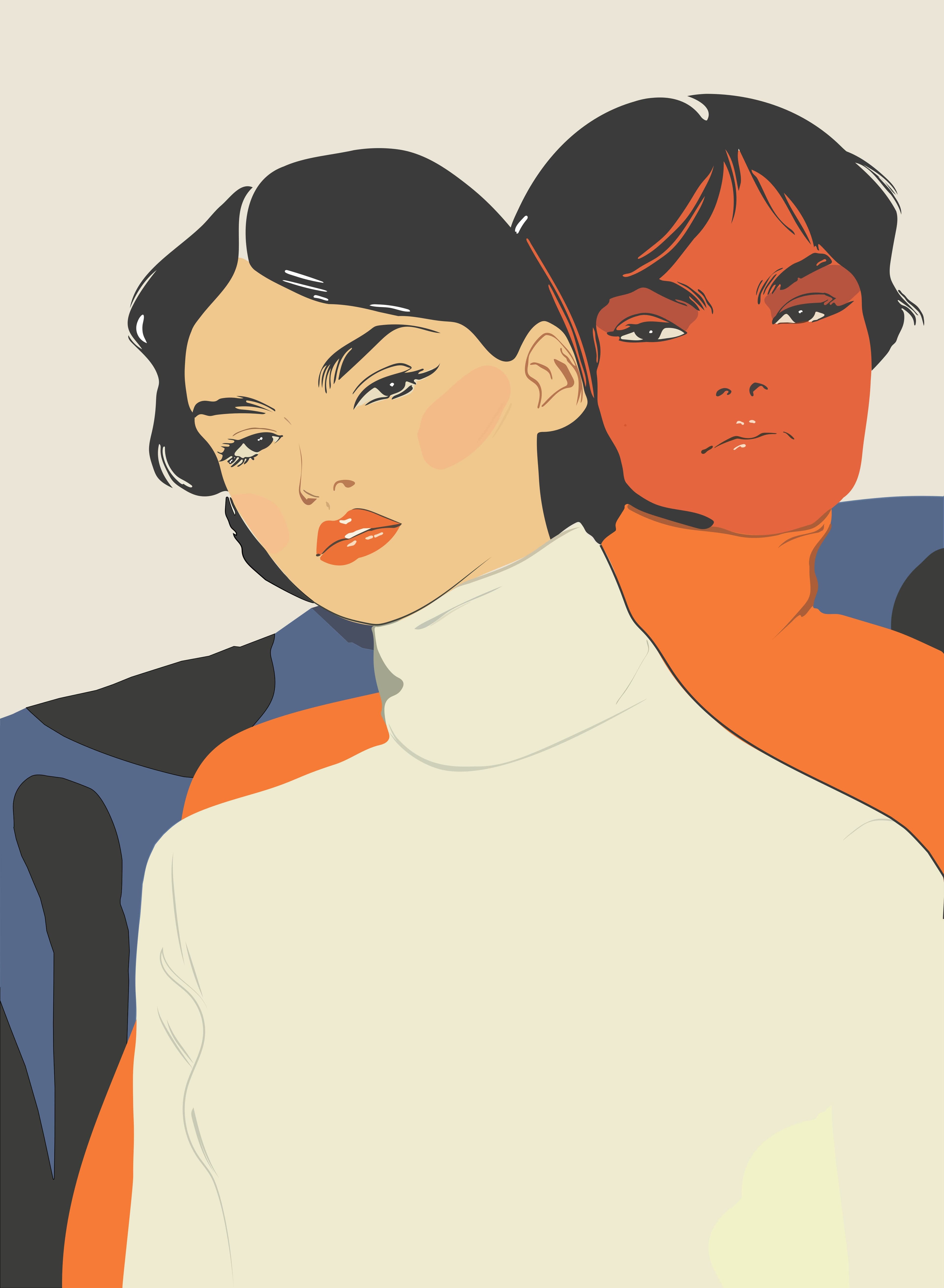 Two women choosing outfits — Or This? AI outfit feedback